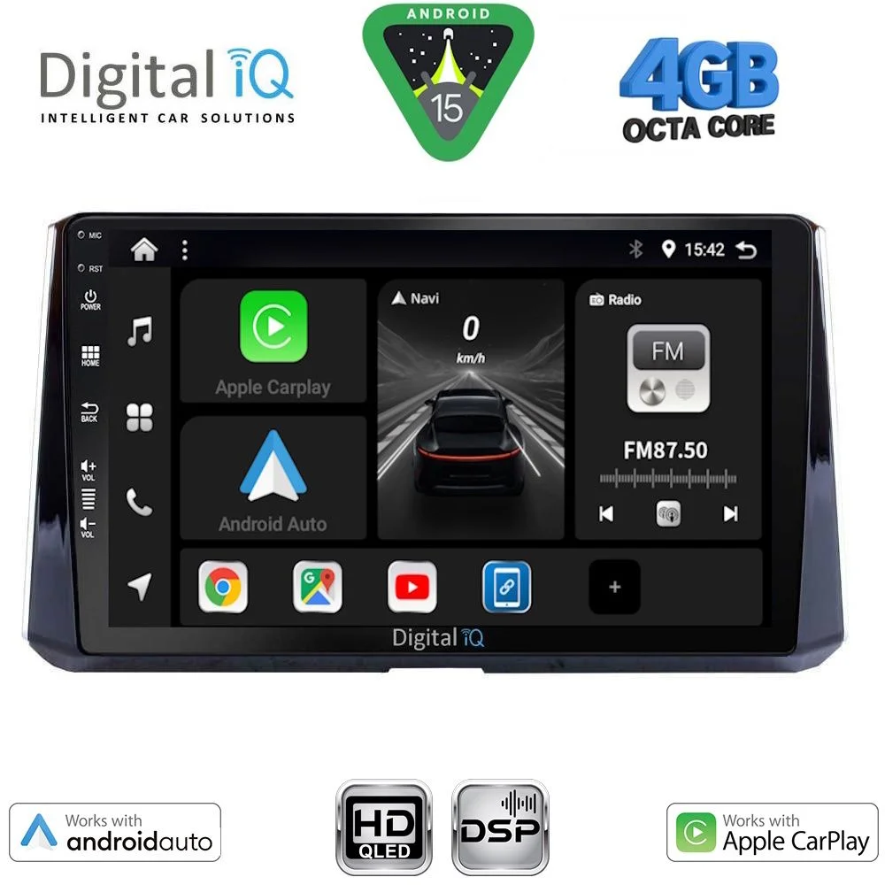 Φωτογραφία προϊόντος: DIGITAL IQ BXF 16716_CPAA (10inc) MULTIMEDIA TABLET for TOYOTA COROLLA mod. 2019-2026