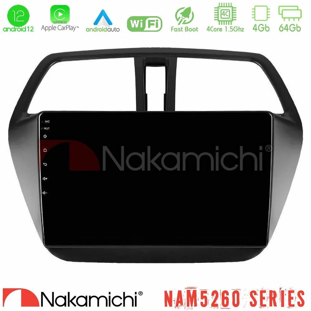 Φωτογραφία προϊόντος: Nakamichi NAM5260 Series 4Core Android12 4+64GB Suzuki SX4 S-Cross Navigation Multimedia Tablet 9 Με Carplay & Android Auto