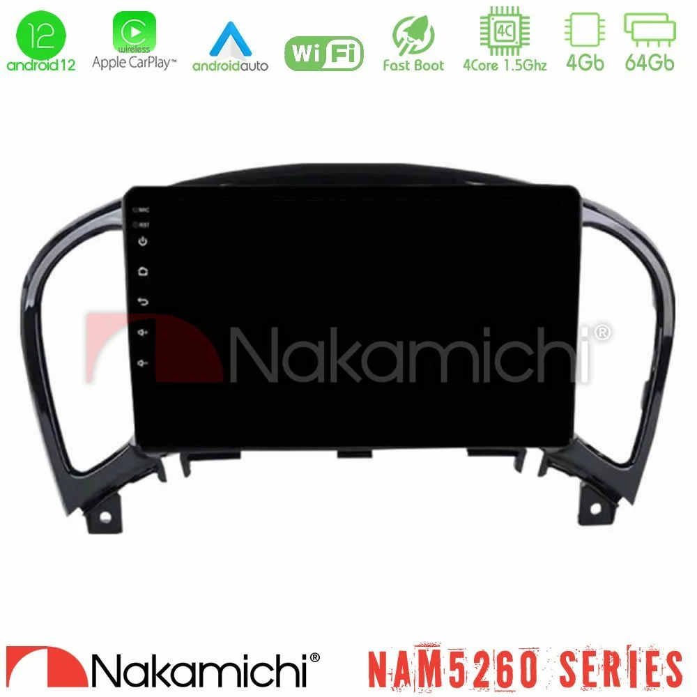 Φωτογραφία προϊόντος: Nakamichi NAM5260 Series 4Core Android12 4+64GB Nissan Juke Navigation Multimedia Tablet 9 Με Carplay & Android Auto