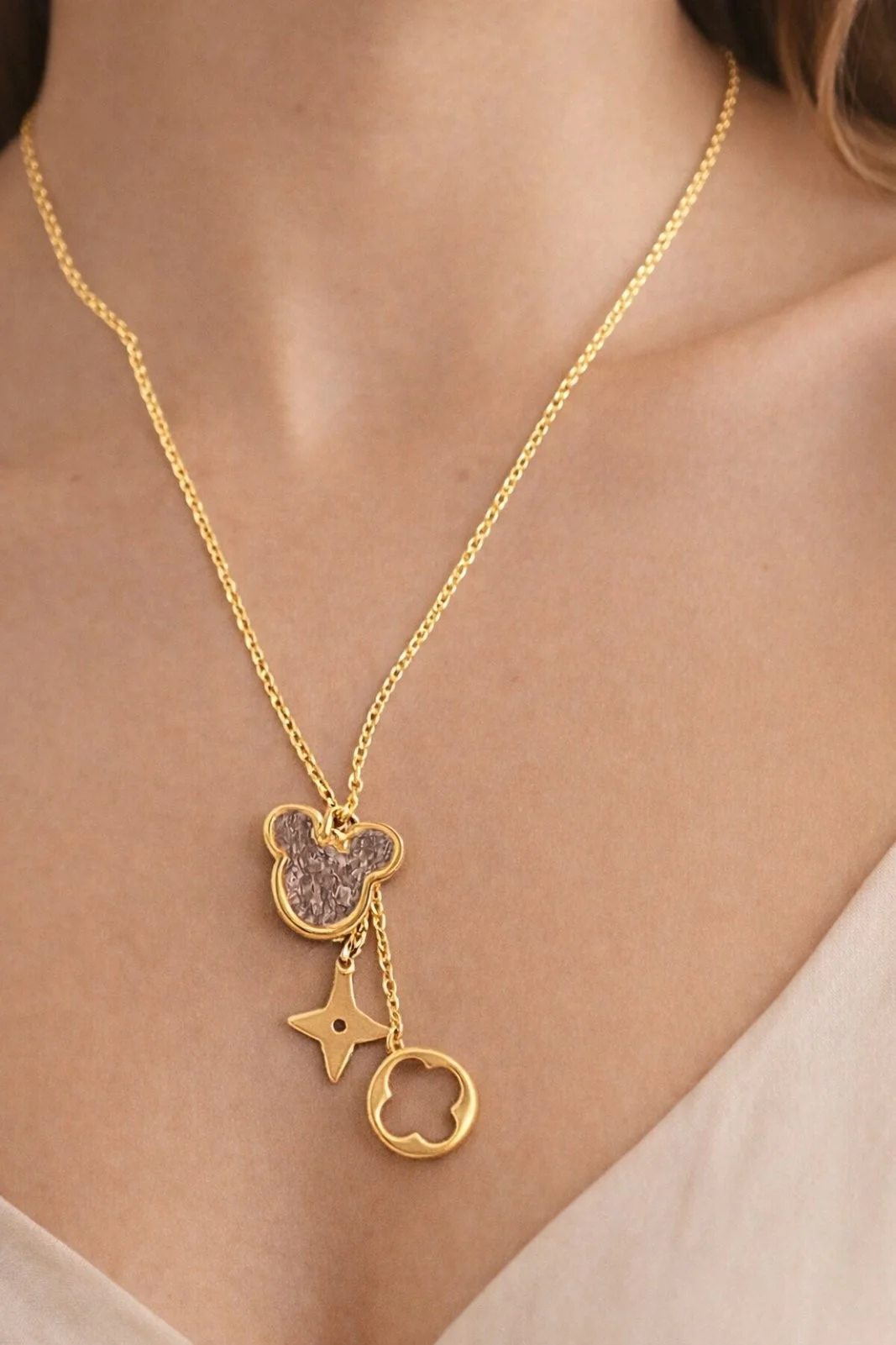 Φωτογραφία προϊόντος: ELUNA Louis Mickey Necklace- Κόλιέ Αλυσίδαε με Charms