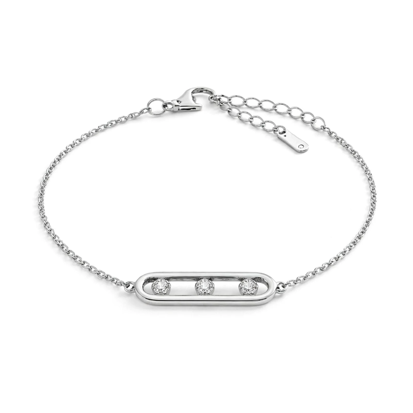 Φωτογραφία προϊόντος: ELUNA Iris Bracelet Silver-Ασήμι Βραχιόλι Αλυσίδα με Ζιργκόν