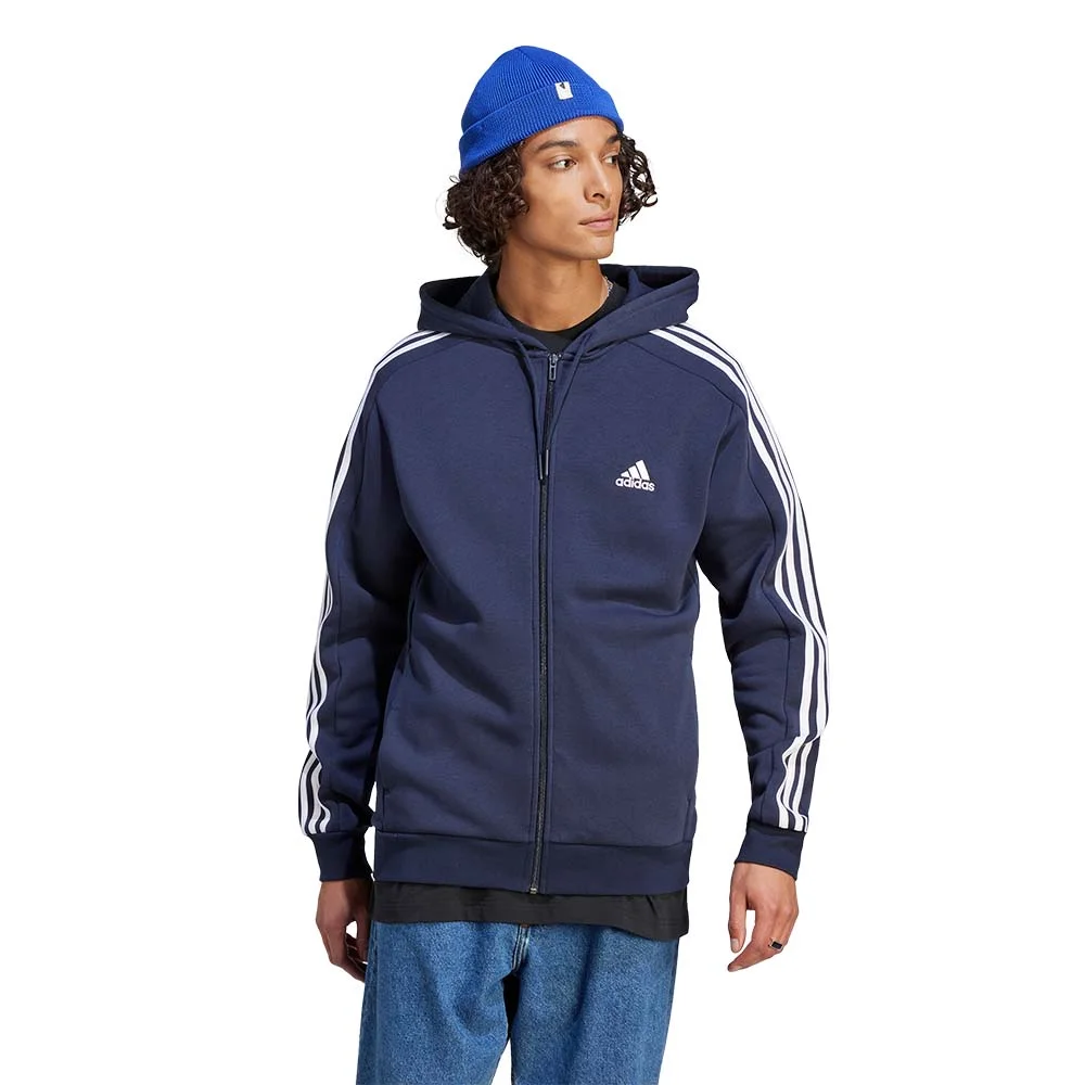 Φωτογραφία προϊόντος: adidas Sportswear Men's 3Stripes Fleece Full-Zip Hoodie Μπλε Σκούρο IJ6478 (adidas Sportswear)