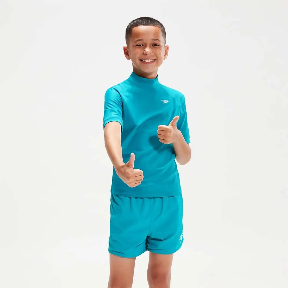 Φωτογραφία προϊόντος: Speedo Boy's Printed Short Sleeve Rash UV Protection Top Πετρόλ 800316615123 (Speedo)