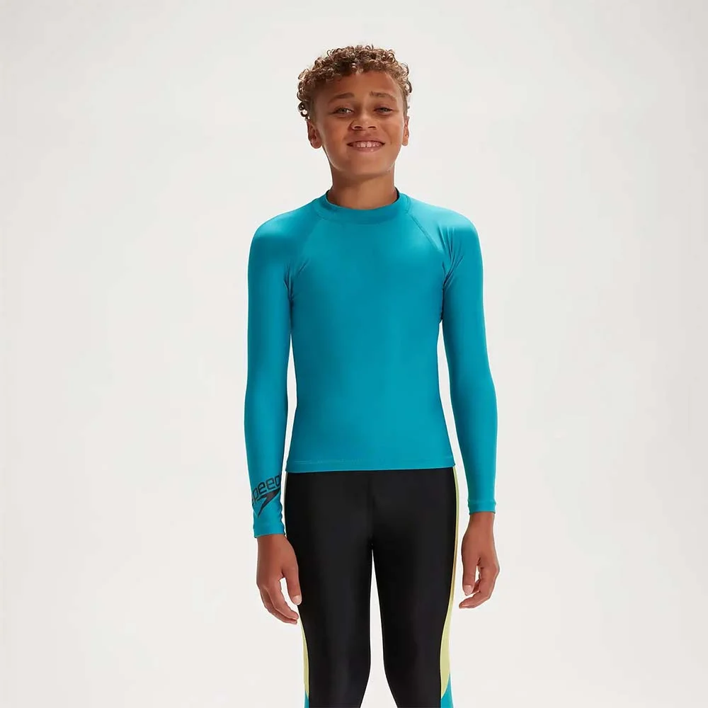 Φωτογραφία προϊόντος: Speedo Unisex Kids Long Sleeve UV Protection Rash Top Πετρόλ 800319314308 (Speedo)