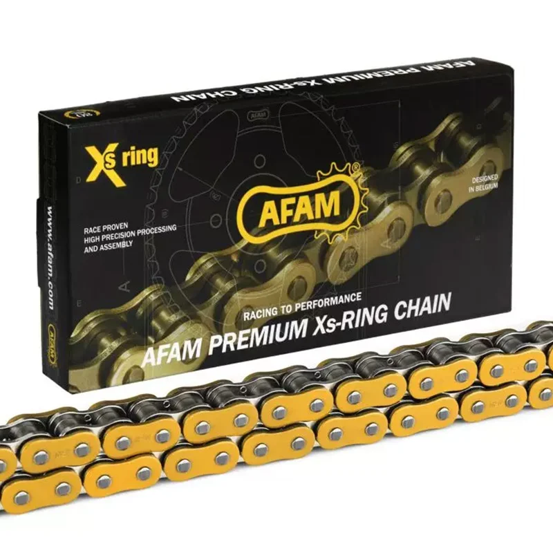 Φωτογραφία προϊόντος: Αλυσίδα Κίνησης AFAM XS’Ring 520 Super Ενισχυμένη Χρυσή Χ 118 AFAM 22A520XSR-G118L