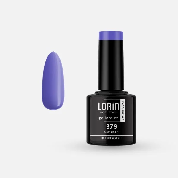Φωτογραφία προϊόντος: Lorin Cosmetics Lorin Gel Lacquer Ημιμόνιμο Βερνίκι 8ml. #379 (Blue Violet)