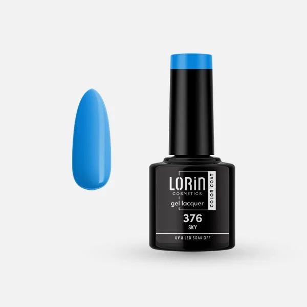 Φωτογραφία προϊόντος: Lorin Cosmetics Lorin Gel Lacquer Ημιμόνιμο Βερνίκι 8ml. #376 (Sky)