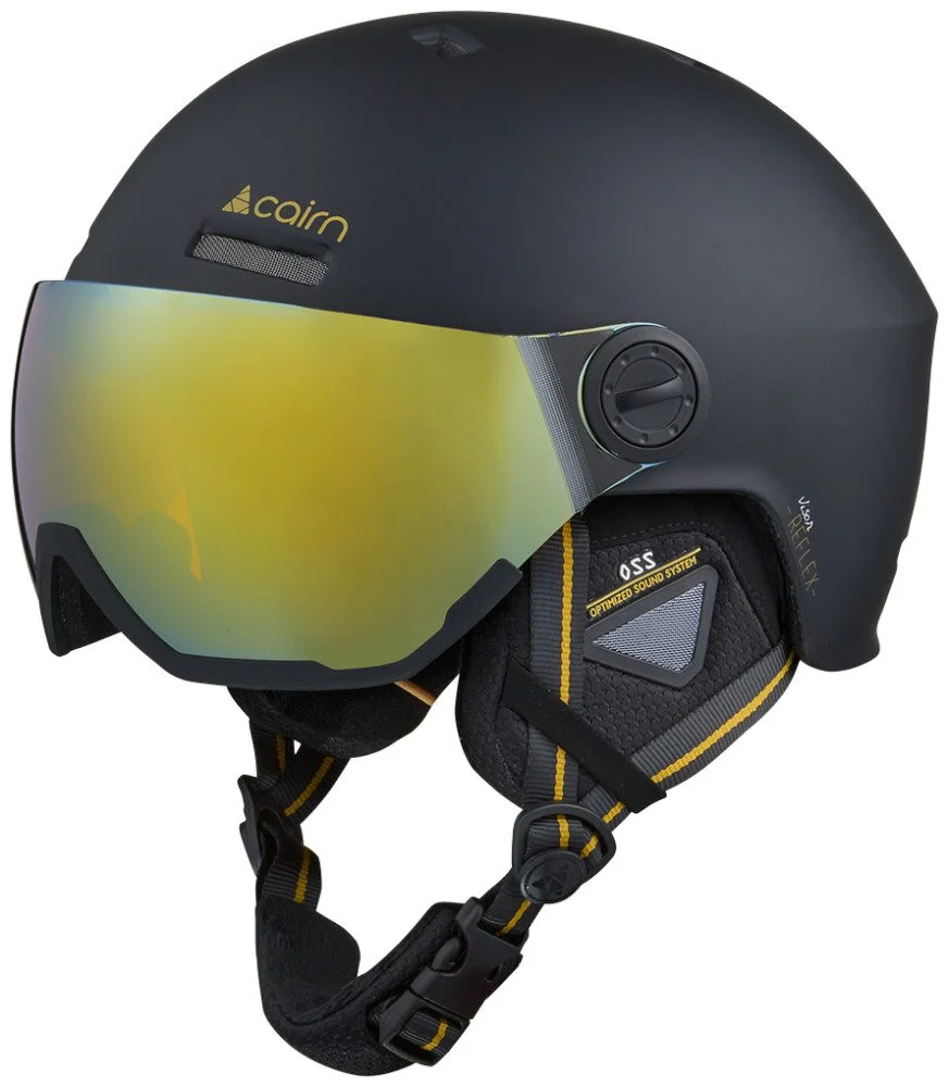 Φωτογραφία προϊόντος: Reflex Visor Mat Black Gold Κράνος Cairn - 0606541-202