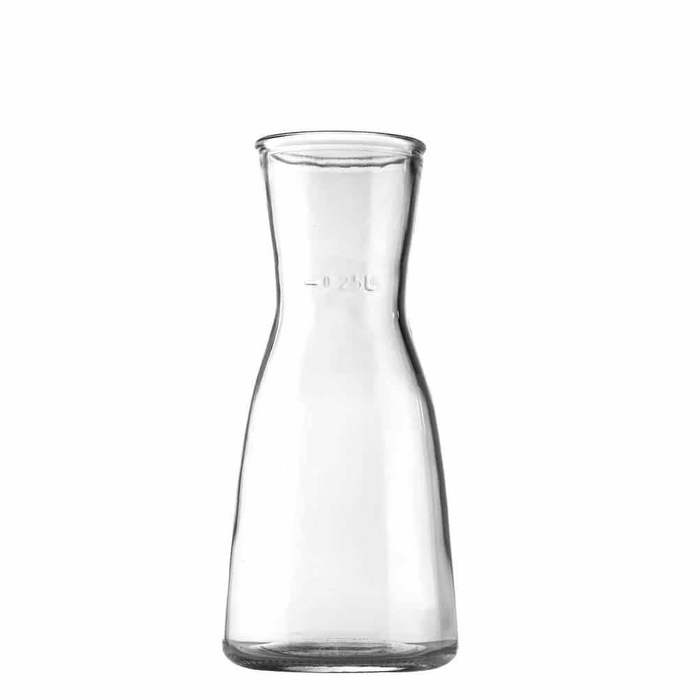 Φωτογραφία προϊόντος: Γυάλινη Καράφα 250ml UNIGLASS, Σειρά Ossa Σετ των 6 τεμαχίων.