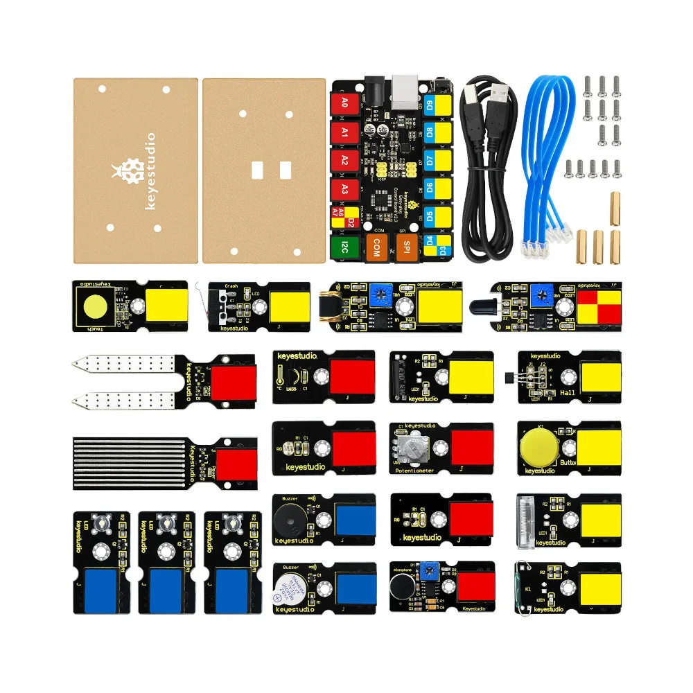 Φωτογραφία προϊόντος: Keyestudio EASY PLUG Starter Kit for Arduino 21pcs Modules