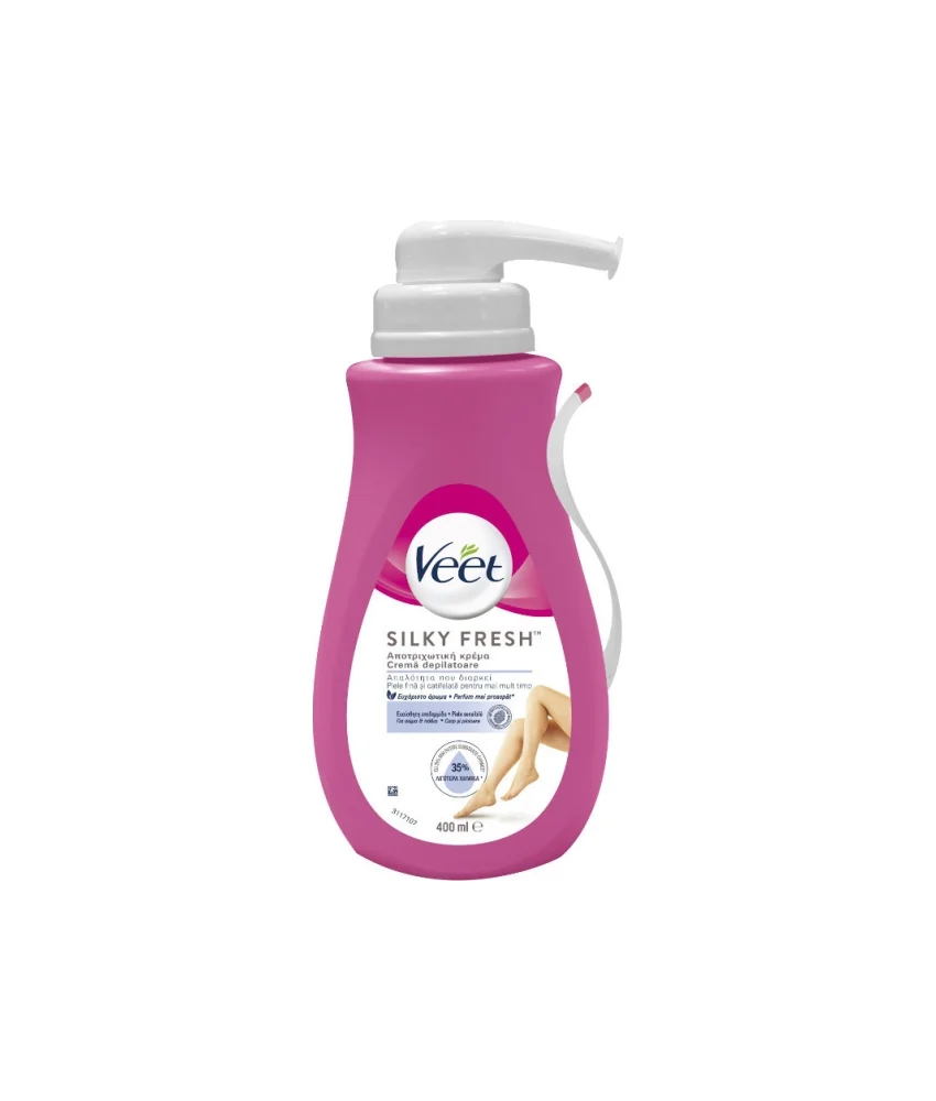 Φωτογραφία προϊόντος: Veet Silky Fresh Κρέμα Αποτρίχωσης Σώματος για Ευαίσθητες Επιδερμίδες 400ml