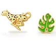 Φωτογραφία προϊόντος: MTMHK Καρφίτσα Pin 2τμχ Fashion Style Leopard and Leaf Metalmorphose MTMP-106
