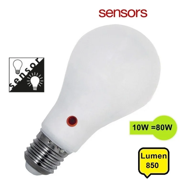 Φωτογραφία προϊόντος: RED POINT Λάμπα LED E27 10W με αισθητήρα μέρας / νύχτας Λευκό Φώς