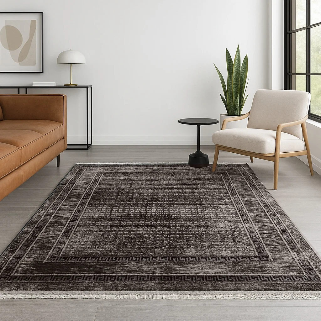 Φωτογραφία προϊόντος: Saray Home Χαλιά Κλασικά Heatset ανάγλυφα με κρόσσι Halic 200X270cm HL620-BR-200 Καφέ