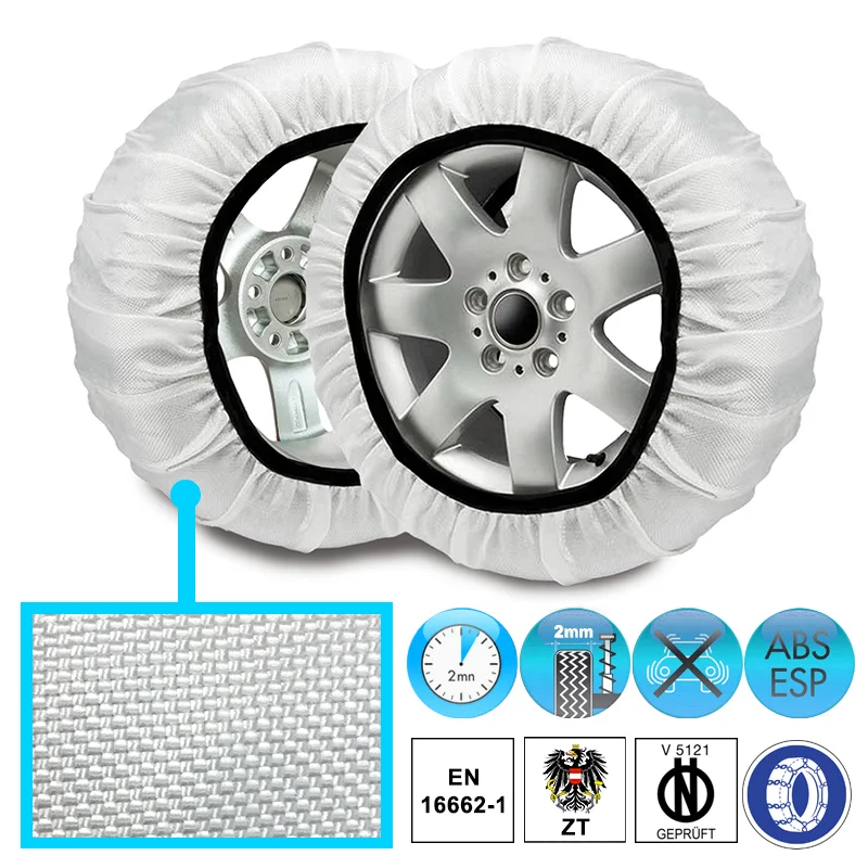 Φωτογραφία προϊόντος: Polartex Plus L Αντιολισθητικές Χιονοκουβέρτες για Επιβατικό Αυτοκίνητο 2τμχ, 14442