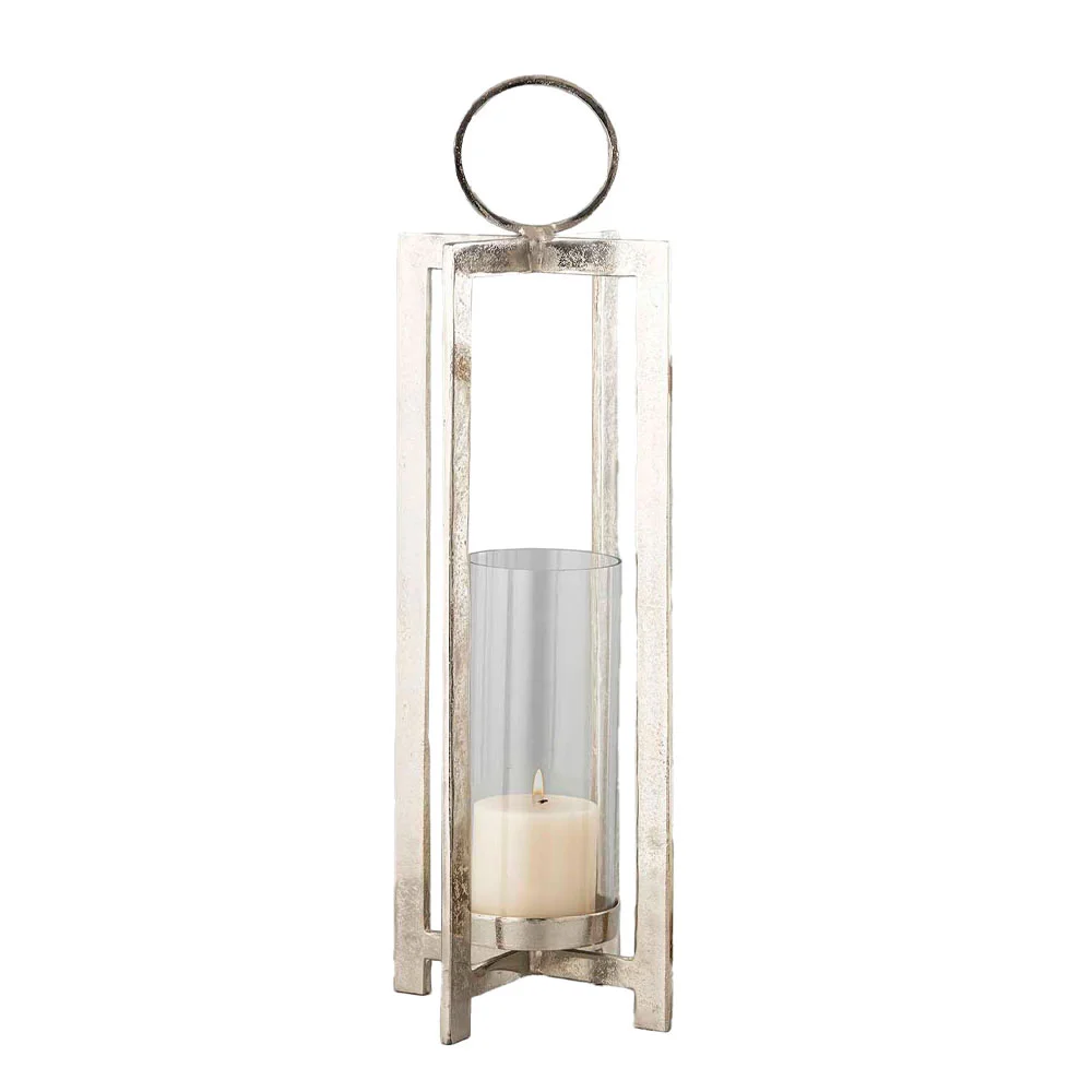 Φωτογραφία προϊόντος: Liberta BEACON LIGHT ΦΑΝΑΡΙ 25.5x25.5x78cm ΑΛΟΥΜΙΝΙΟ ΑΣΗΜΙ ΓΥΑΛΙ - ΑΛΟΥΜΙΝΙΟ - ΓΥΑΛΙ - 25Μx25Πx78Υ