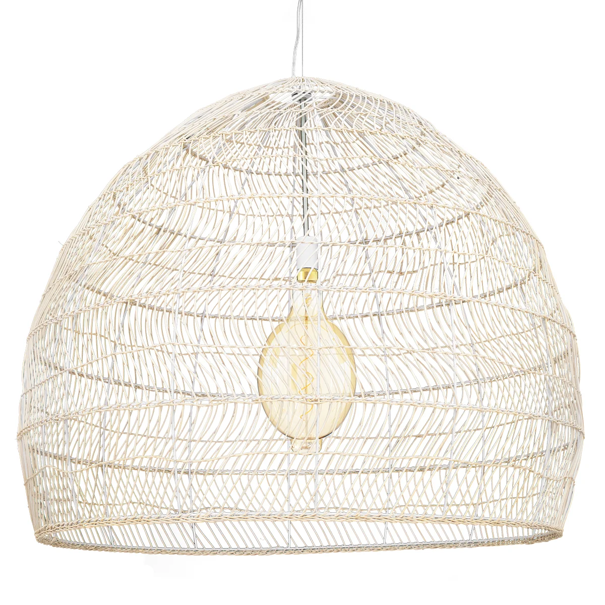 Φωτογραφία προϊόντος: GLOBOSTAR® MALIBU 00965 Boho Κρεμαστό Φωτιστικό Οροφής με Ντουί 1 x E27 AC 220-240V IP20 - Μπεζ - Μ100 x Π100 x Y86cm