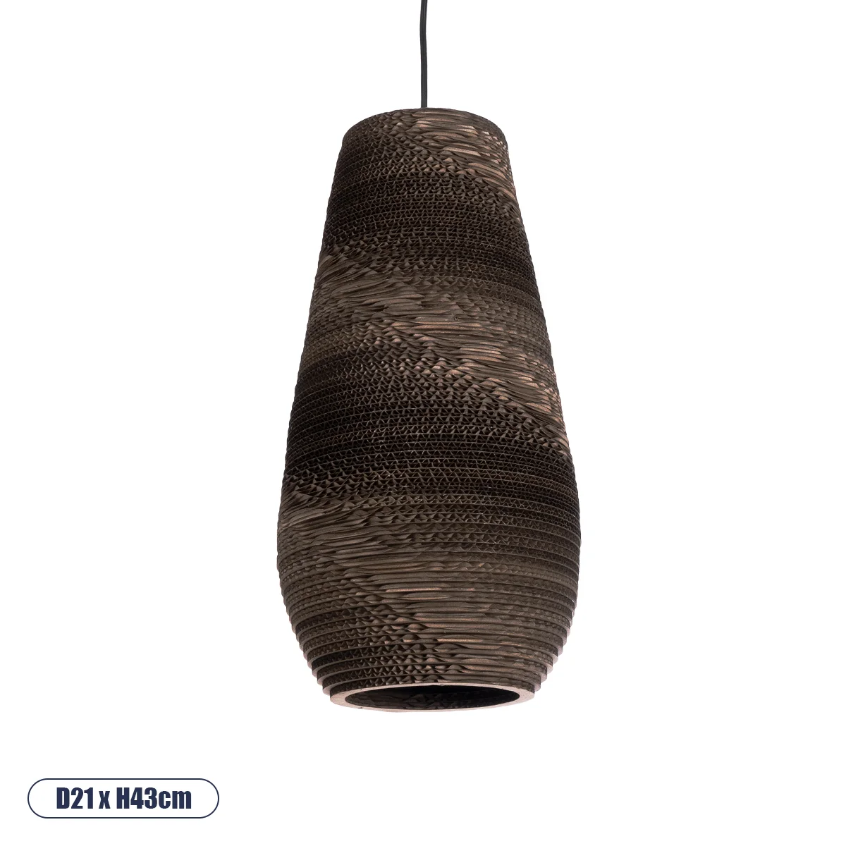 Φωτογραφία προϊόντος: GLOBOSTAR® SANTORINI 01294 Boho Κρεμαστό Φωτιστικό Οροφής με Ντουί 1 x E27 AC 220-240V IP20 - Καφέ - Μ21 x Π21 x Y43cm