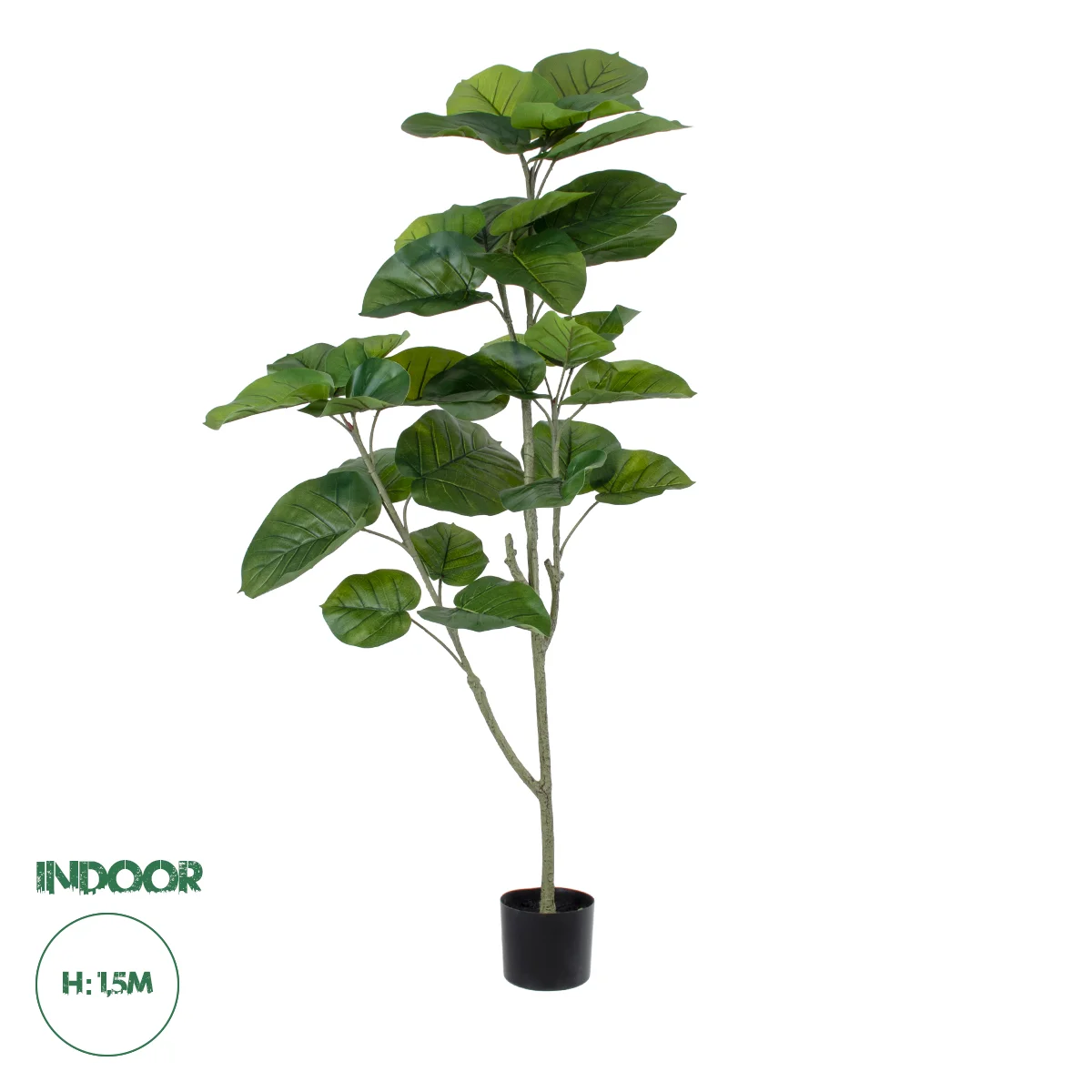 Φωτογραφία προϊόντος: GloboStar® Artificial Garden FICUS RELIGIOSA TREE 20378 Τεχνητό Διακοσμητικό Φυτό Ιερή Συκή Υ150cm
