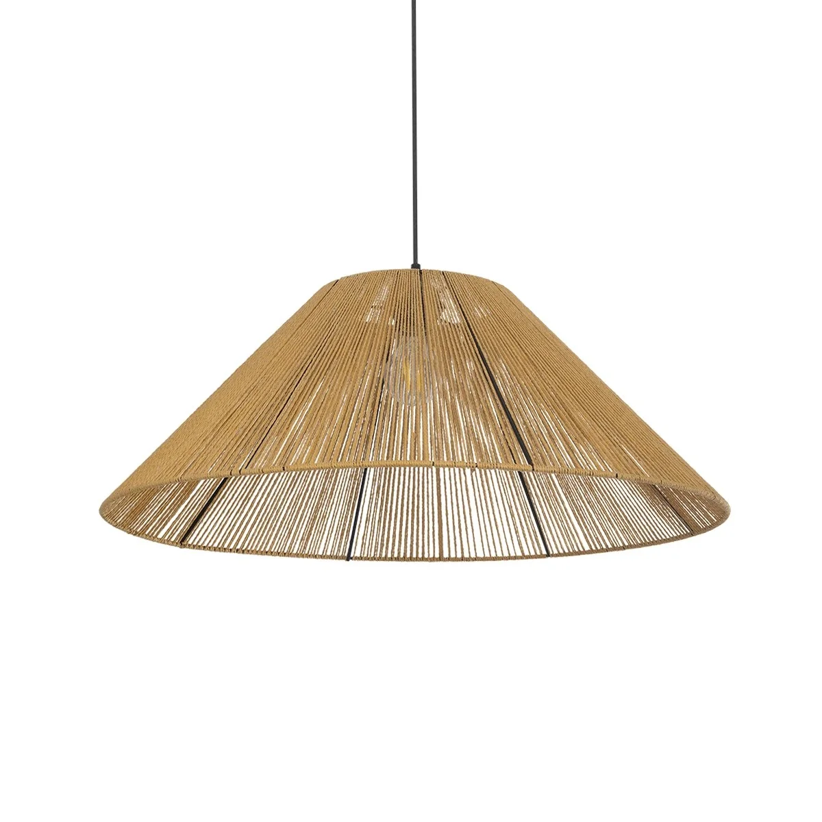 Φωτογραφία προϊόντος: GLOBOSTAR® HATA 205-0037 Boho Κρεμαστό Φωτιστικό Οροφής με Ντουί 1 x E27 AC 220-240V IP20 - Μπεζ - M60 x Π60 x Υ27cm