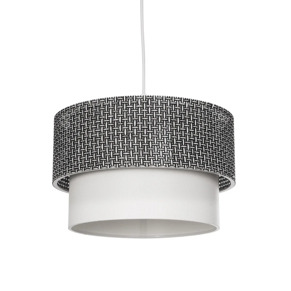 Φωτογραφία προϊόντος: GLOBOSTAR® SISSIE 203-0139 Μοντέρνο Κρεμαστό Φωτιστικό Οροφής με Ντουί 1 x E27 AC 220-240V IP20 - Μαύρο & Λευκό - Μ30 x Π30 x Υ23cm