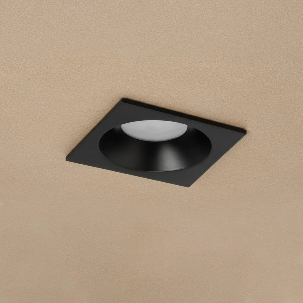 Φωτογραφία προϊόντος: Globostar kelvo® EPSILON KLV-101-0047 Χωνευτό Φωτιστικό Downlight Σποτ Μπάνιου για Λάμπα MR16 με Ντουί GU10 AC 220-240V Αδιάβροχο IP65 - Μαύρο Ματ - Μ8.5 x Π8.5 x Υ4.4cm / Q7.5cm x 7.5cm