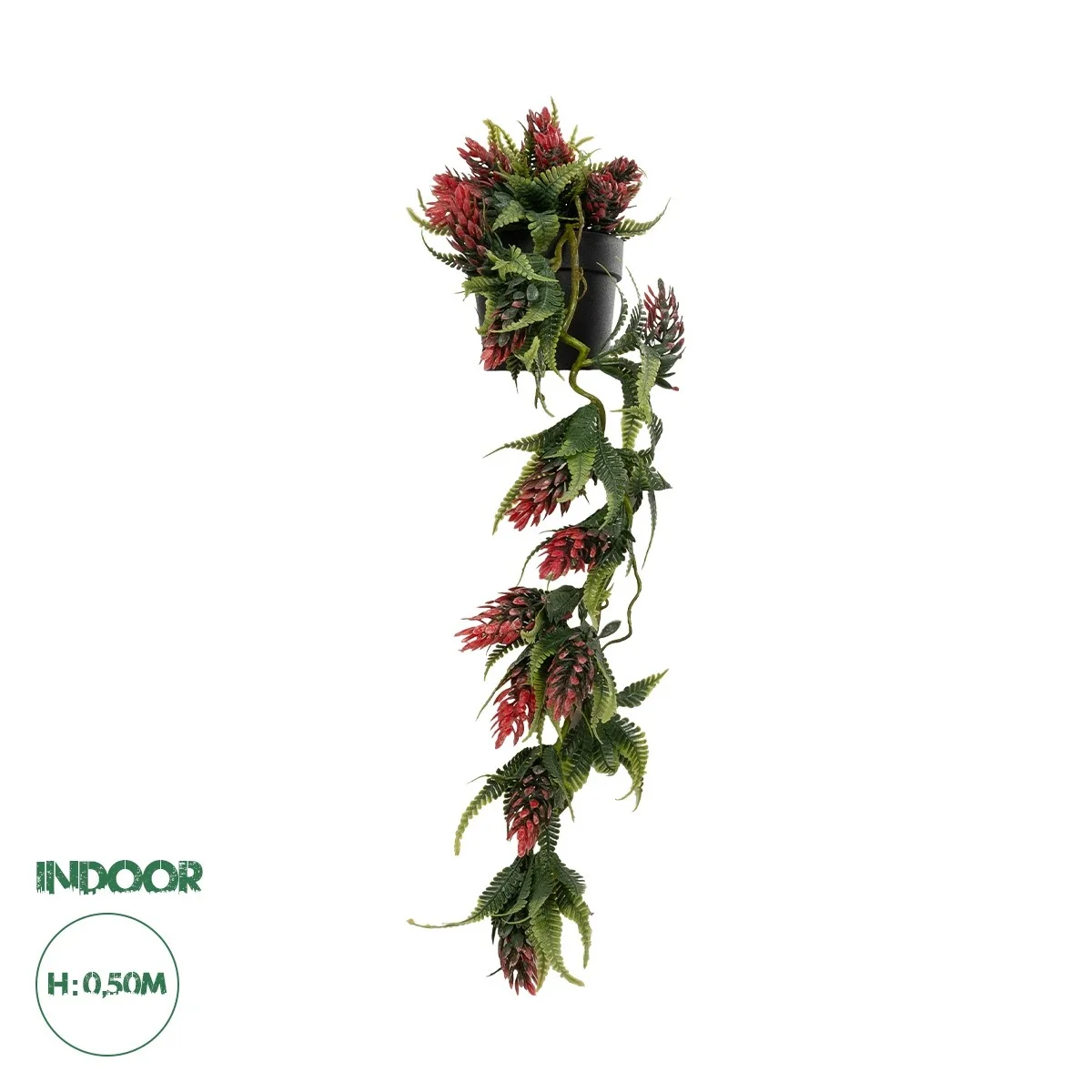 Φωτογραφία προϊόντος: GloboStar® Artificial Garden HANGING RED PINE CONE 20869 Τεχνητό Κρεμαστό Διακοσμητικό Φυτό Κόκκινο Κουκουνάρι Μ17 x Π17 x Υ50cm