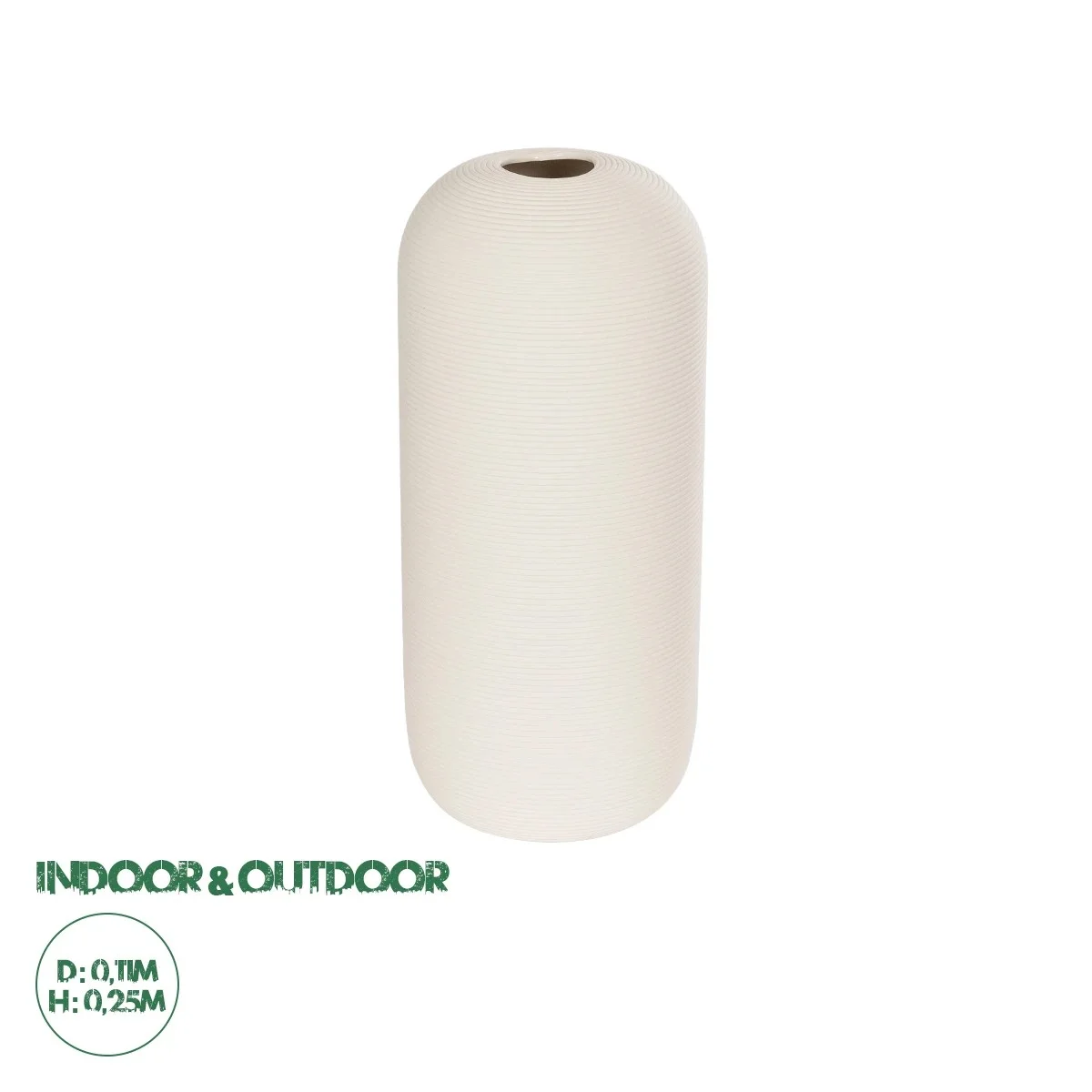 Φωτογραφία προϊόντος: GloboStar® Artificial Garden BLANCO 21247 Διακοσμητική Κεραμική Γλάστρα Γκρι Π11 x Μ11 x Υ25 cm