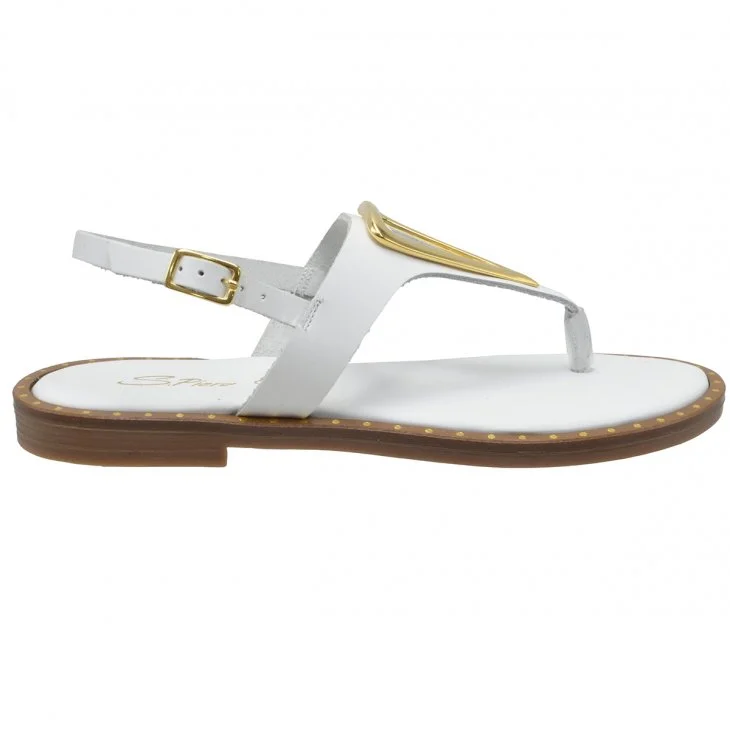 Φωτογραφία προϊόντος: Spiero ΣΑΝΔΑΛΙ E2-075 WHITE LEATHER