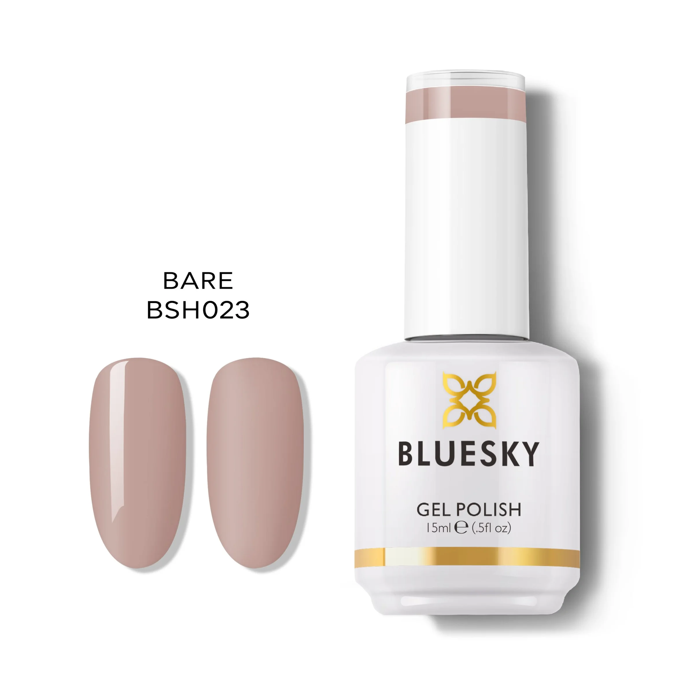 Φωτογραφία προϊόντος: Bluesky Hμιμόνιμο Bερνίκι BARE BSH023 (NUDE) 15ml