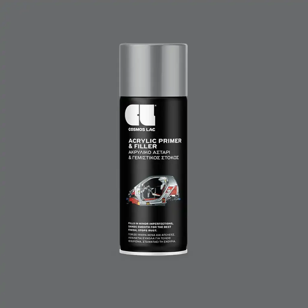 Φωτογραφία προϊόντος: Cosmos Lac Acrylic Primer and Filler Spray 400ml 342-Grey
