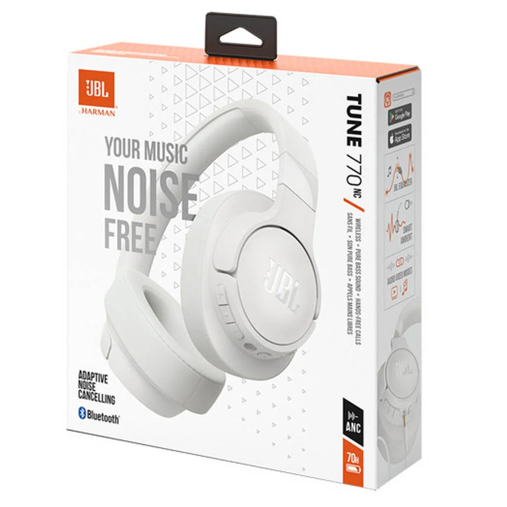 Φωτογραφία προϊόντος: JBL Tune 770NC Bluetooth Wireless On-Ear Headphones White