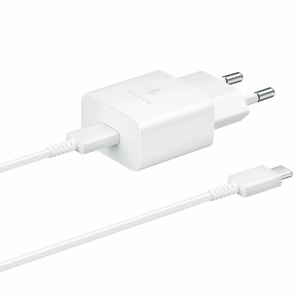Φωτογραφία προϊόντος: Samsung Φορτιστής 15W με Θύρα USB-C και Καλώδιο USB-C White (EP-T1510X)