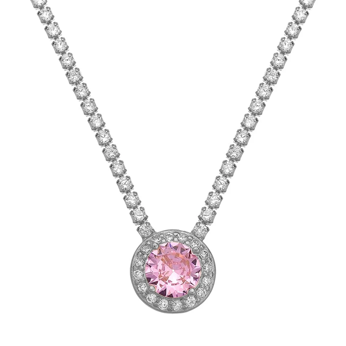 Φωτογραφία προϊόντος: Κολιέ Ριβιέρα σε Ασήμι 925 με Επιπλατίνωμα / PRINCE SILVERO / 3A-KD627-1P