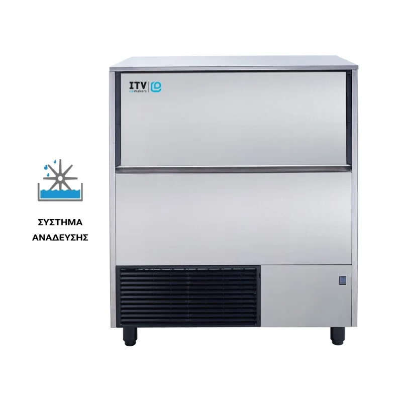 Φωτογραφία προϊόντος: ITV Ice Makers QUASAR NGQ 130A Παγομηχανή με Σύστημα Ανάδευσης 143kg/24hrs και Αποθήκη 50kg 84,5x55,7x98,4cm 23.02.015.0001