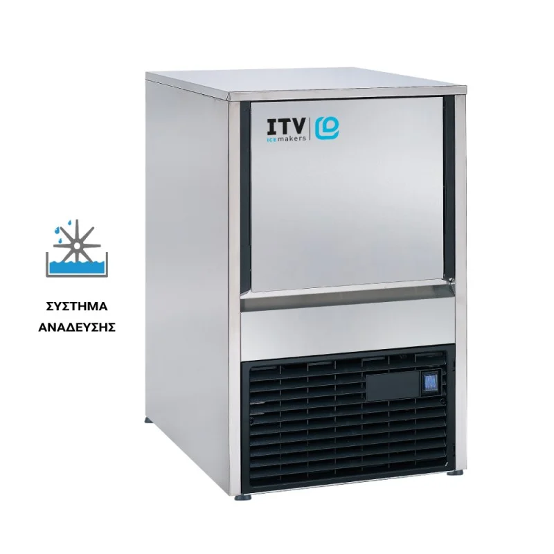 Φωτογραφία προϊόντος: ITV Ice Makers QUASAR NGQ 30A Παγομηχανή με Σύστημα Ανάδευσης 34kg/24hrs και Αποθήκη 12kg 40,1x50,6x69,3 cm 23.02.011.0001