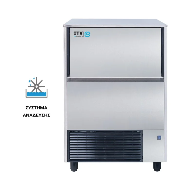 Φωτογραφία προϊόντος: ITV Ice Makers QUASAR NGQ 90A Παγομηχανή με Σύστημα Ανάδευσης 83kg/24hrs και Αποθήκη 37kg 67,3x55,7x98,4cm 23.02.014.0001
