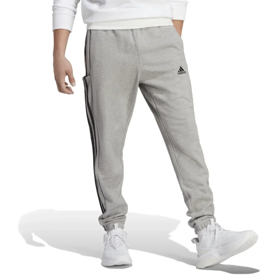 Φωτογραφία προϊόντος: Adidas Essentials French Terry Παντελόνι Φόρμας με Λάστιχο Grey IC0054 1011 ΓΚΡΙ