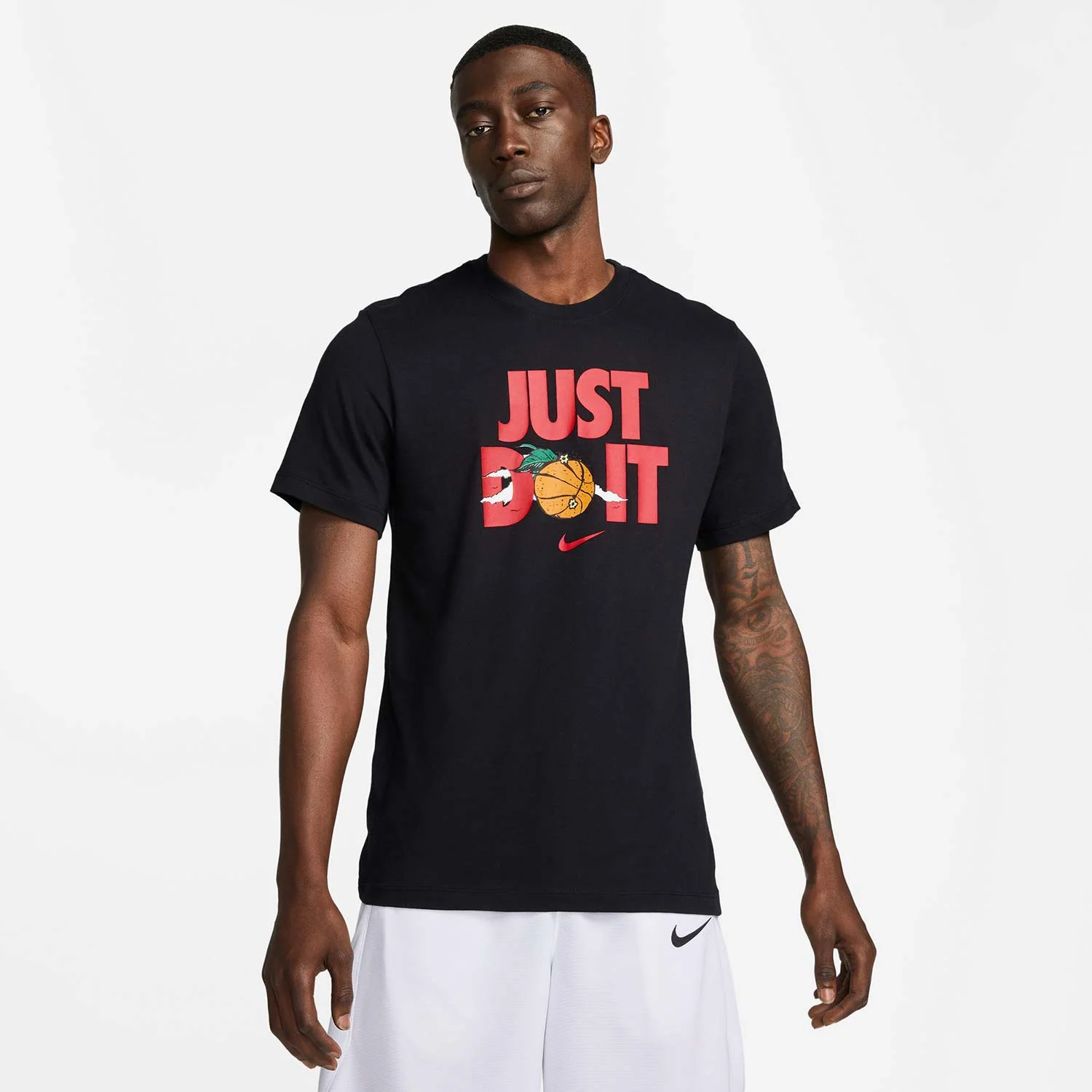 Φωτογραφία προϊόντος: Nike Just Do It Ανδρικό T-shirt Dri-Fit Μαύρο με Στάμπα DV1212-010 ΓΚΡΙ
