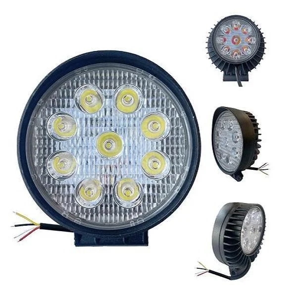 Φωτογραφία προϊόντος: OEM LED Αδιάβροχος Προβολέας Αλουμινίου 12V-24V 4″ 27W 9 SMD IP68 SY-GZD0997