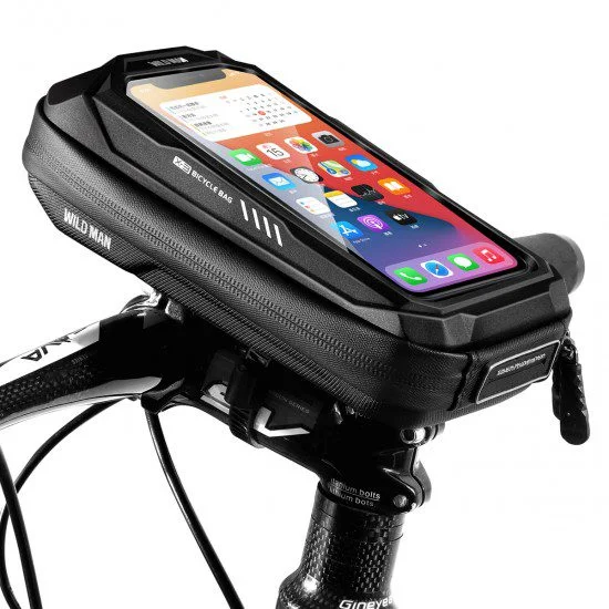 Φωτογραφία προϊόντος: WILDMAN Bicycle bag SX3 Bike Phone Front Frame Waterproof 1L Black