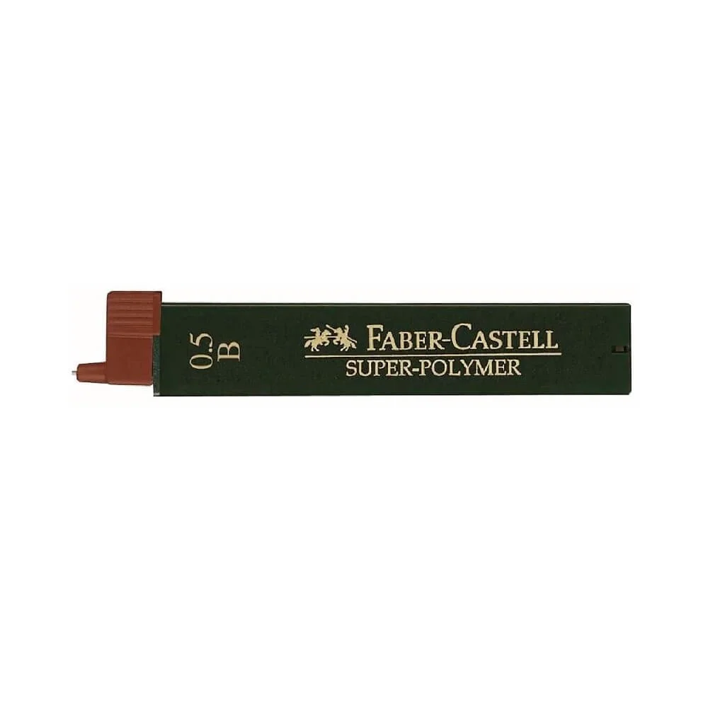 Φωτογραφία προϊόντος: Faber Castell Faber-Castell 12 Μύτες Μολυβιού Super Polymer Πάχους 0.5mm Τύπου B 120501