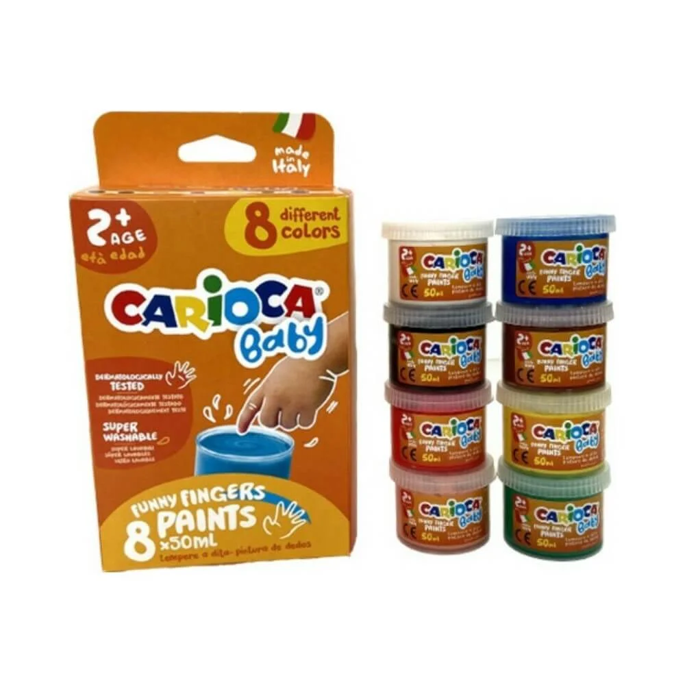 Φωτογραφία προϊόντος: ΔΑΚΤΥΛΟΜΠΟΓΙΕΣ CARIOCA BABY (2+) 8χρωμ x 50ml 10343174