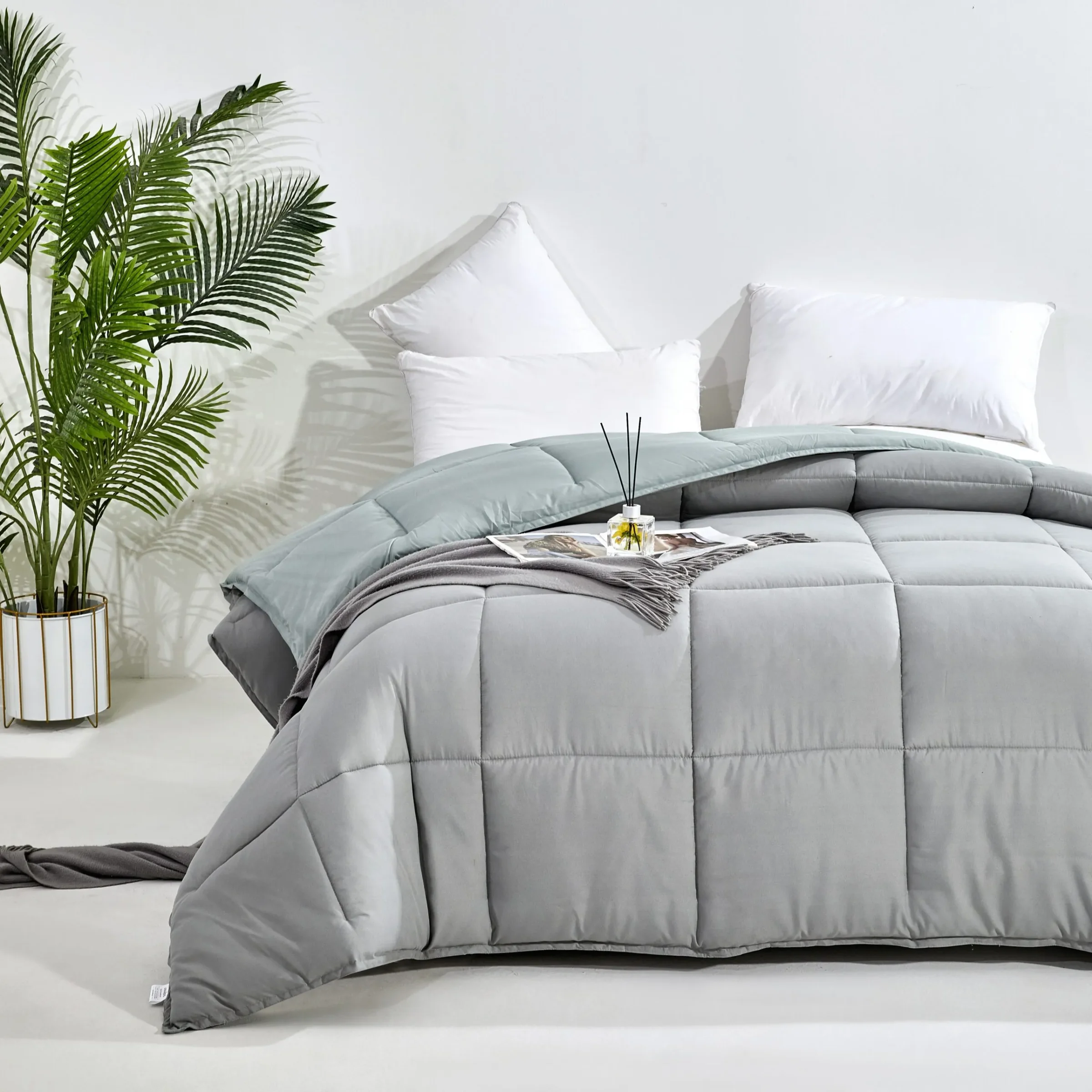 Φωτογραφία προϊόντος: MATTEX ΠΑΠΛΩΜΑ 2 ΟΨΕΩΝ ARIEL COULPA KING SIZE GREY-OLIVE 240X260cm