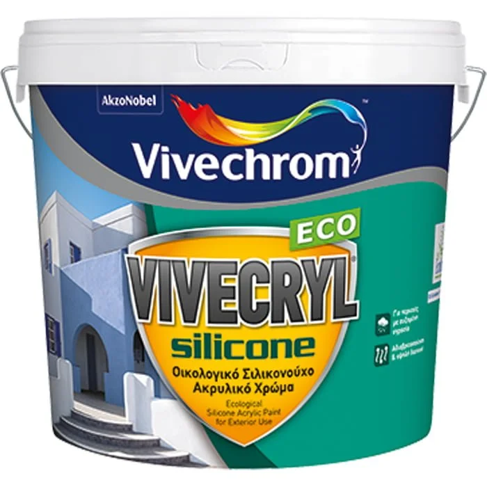 Φωτογραφία προϊόντος: Vivechrom Vivecryl Silicone Eco Οικολογικό Σιλικονούχο Ακρυλικό Χρώμα 3lt