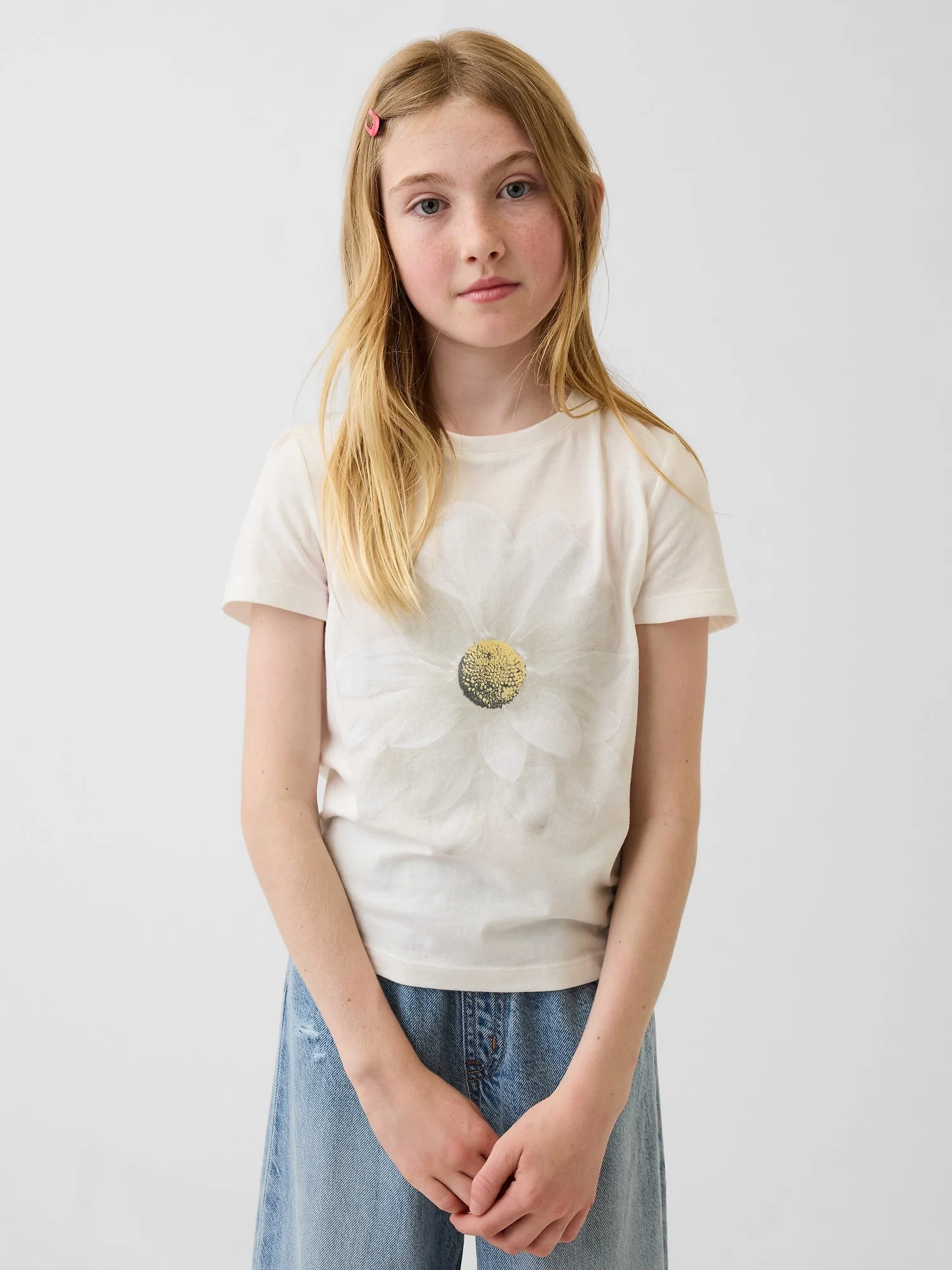 Φωτογραφία προϊόντος: GAP Παιδική Graphic Μπλούζα Floral new off white