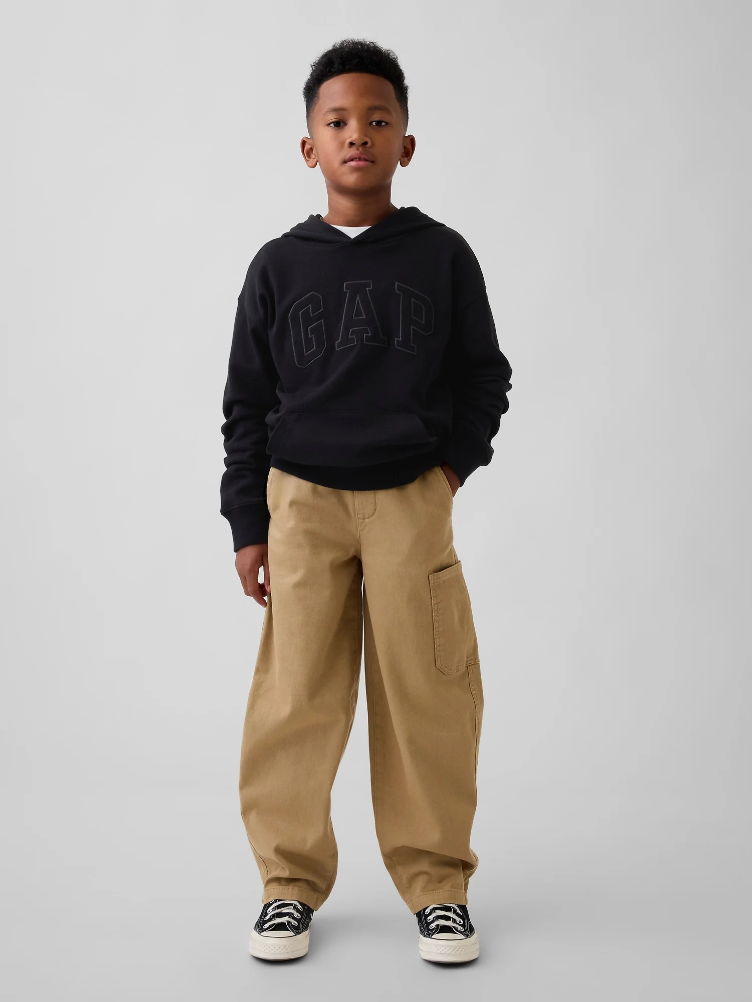 Φωτογραφία προϊόντος: GAP Παιδικό Brushed Cargo Baggy Taper Παντελόνι Mojave