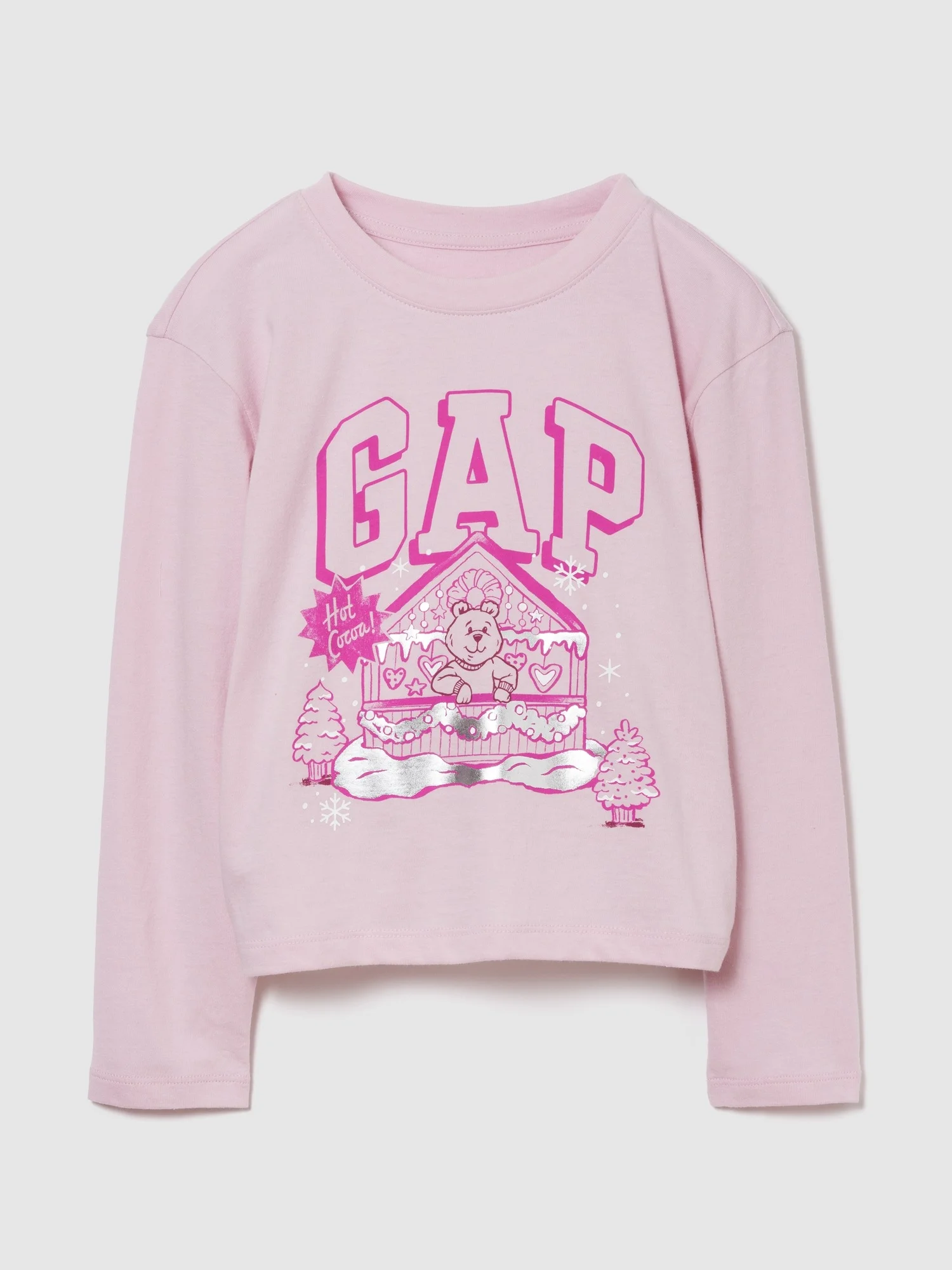 Φωτογραφία προϊόντος: GAP Παιδική Relaxed Graphic Logo Μπλούζα PURE PINK