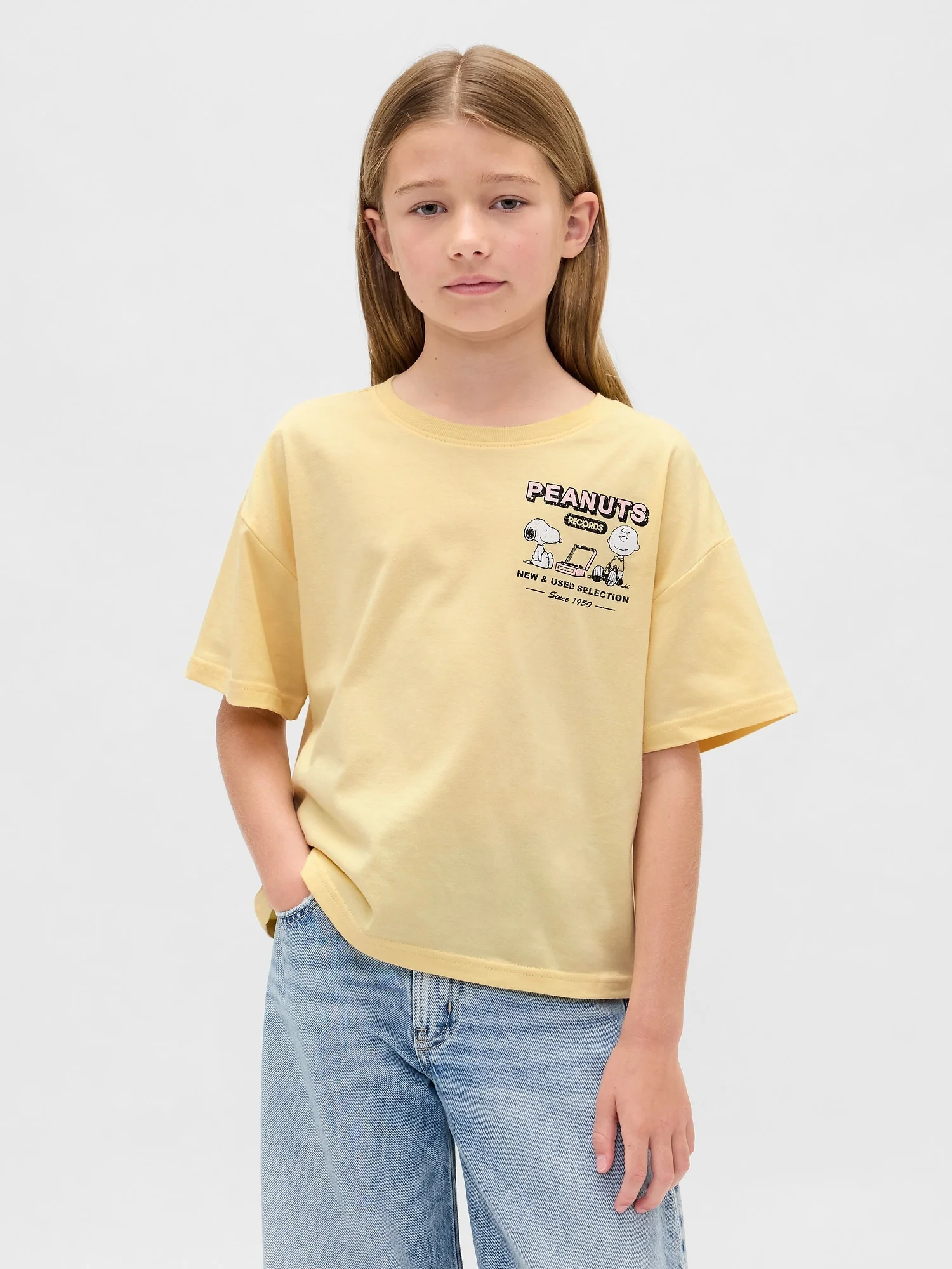 Φωτογραφία προϊόντος: GAP Παιδική Oversized Μπλούζα με Σχέδια Light yellow