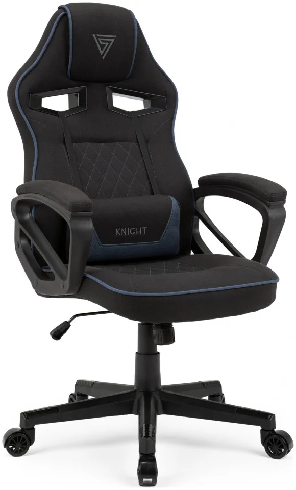 Φωτογραφία προϊόντος: Πολυθρόνα SENSE7 Knight υφασμάτινη μαύρο-μπλε